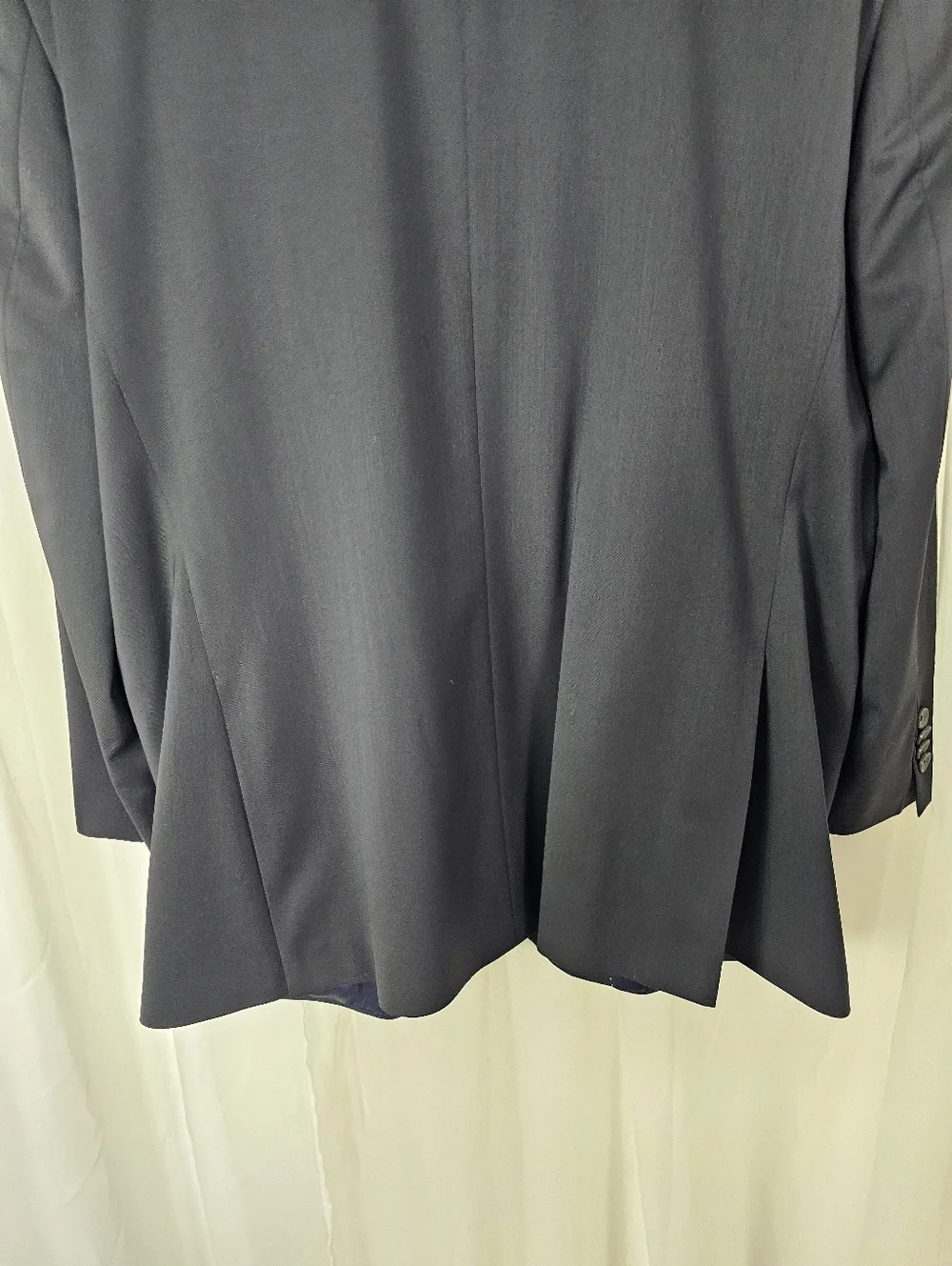 Jack Victor New York CT Black 3Sixty5 Superfine Wool Suit Jacket Luxe Men's 46R
